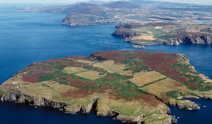 Aerial View of the Calf of Man