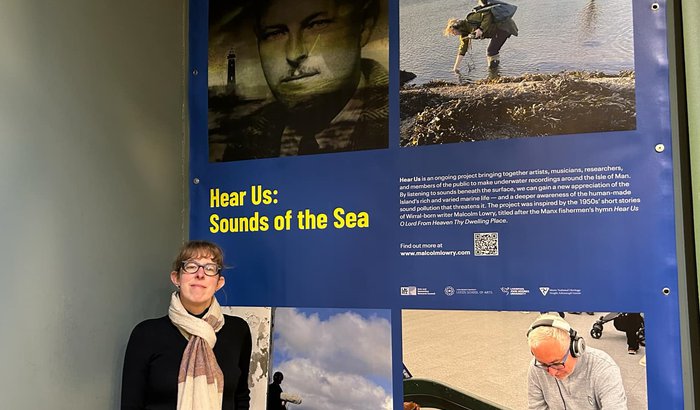 Laura McCoy, Manx National Heritage Curator for Natural History at the Sounds of the Sea display. 